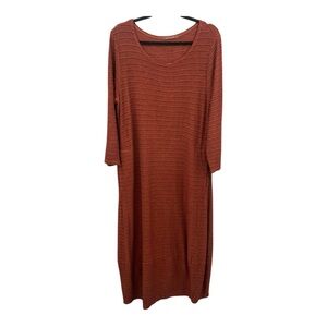 Cut Loose Textured Knit Maxi Dress Size Large Pockets